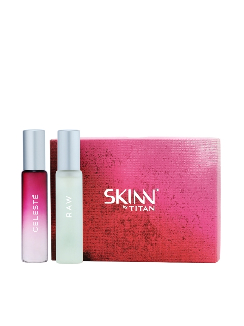 SKINN by Titan Set of 2 RAW For Men CELESTE For Women Perfume Mini Gift Set- 40 ml, Rose
SKINN by Titan Set of 2 RAW For Men CELESTE For Women Perfume Mini Gift Set- 40 ml, Rose