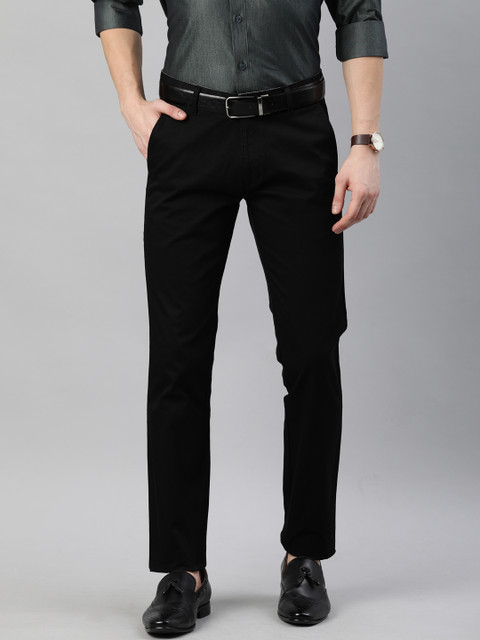British Club Men Black Slim Fit Solid Regular Trousers
British Club Men Black Slim Fit Solid Regular Trousers