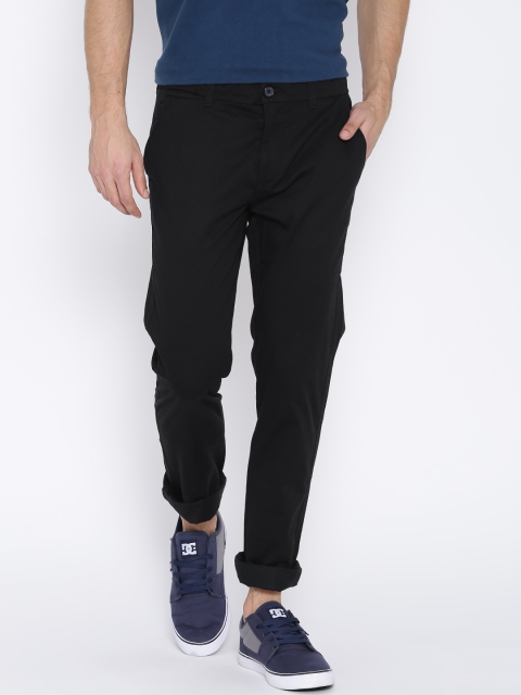 United Colors of Benetton Black Slim Casual Trousers