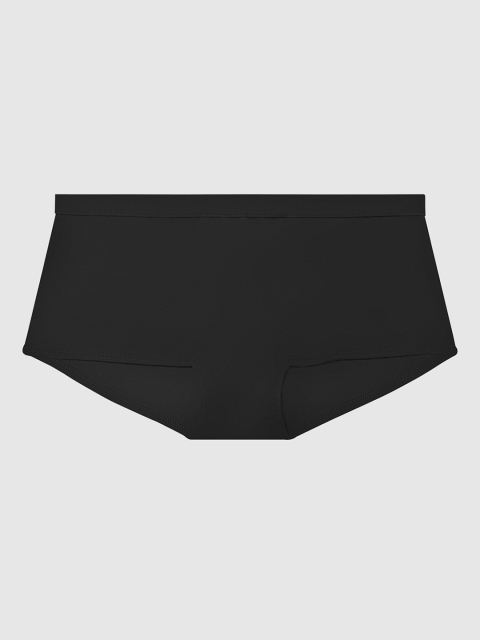 La Senza Women Black Solid Remix Boy Shorts 11152326-03YZ