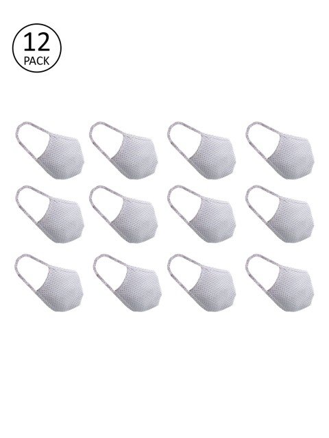 nestroots Unisex 12 Pcs White Printed 2-Ply Anti-Pollution Reusable Cloth Masks
nestroots Unisex 12 Pcs White Printed 2-Ply Anti-Pollution Reusable Cloth Masks