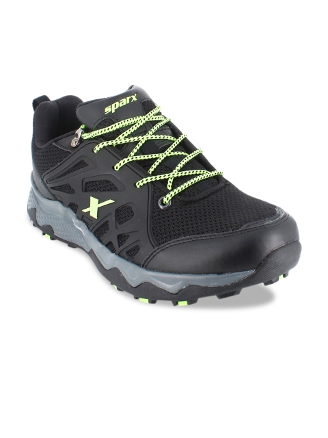 Sparx Men Black Mesh Running Shoes