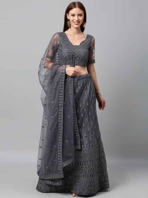 panchhi Charcoal Grey Embellished Semi-Stitched Lehenga & Unstitched Blouse with Dupatta
panchhi Charcoal Grey Embellished Semi-Stitched Lehenga & Unstitched Blouse with Dupatta