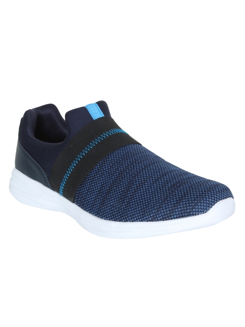 OFF LIMITS Men Navy Blue Woven Design Walking Shoes