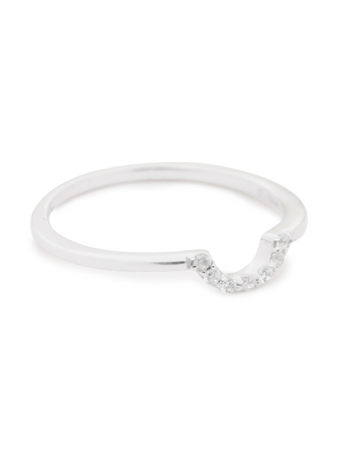 Carlton London 925 Sterling Silver-Women Rhodium-Plated CZ Stone Studded Finger Ring
Carlton London 925 Sterling Silver-Women Rhodium-Plated CZ Stone Studded Finger Ring