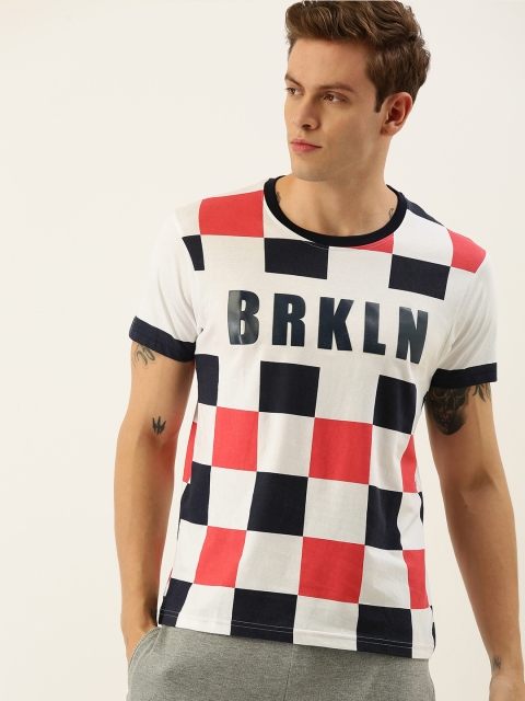 Moda Rapido Men White Navy Blue Checked Round Neck Basketball Brooklyn Pure Cotton T-shirt
Moda Rapido Men White Navy Blue Checked Round Neck Basketball Brooklyn Pure Cotton T-shirt
