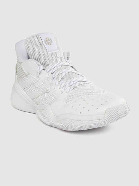 ADIDAS Unisex White Harden Stepback Mid-Top Woven Design & Perforated Basketball Shoes
ADIDAS Unisex White Harden Stepback Mid-Top Woven Design & Perforated Basketball Shoes