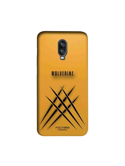 macmerise Yellow & Black Wolverine Printed OnePlus 6T Back Case