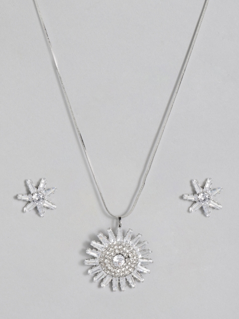 Anouk Women Silver-Plated Jewellery Set