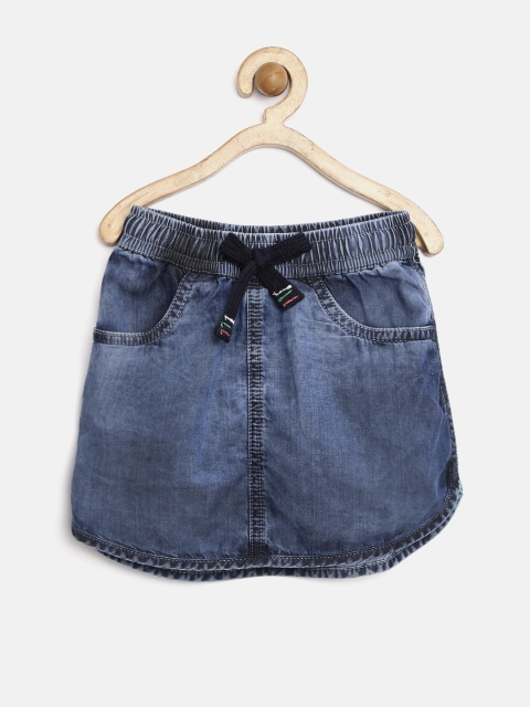 Gini & Jony Girls Blue Denim Mini Skirt