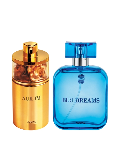 Ajmal Men Set of 2 Blu Dreams EDP Perfume 100ML & Aurum EDP Scent for Skin 75ML, Gold
Ajmal Men Set of 2 Blu Dreams EDP Perfume 100ML & Aurum EDP Scent for Skin 75ML, Gold