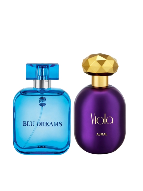 Ajmal Men Set of 2 Blu Dreams EDP 100ML & Viola EDP Perfume Scent for Skin 75ML, Purple
Ajmal Men Set of 2 Blu Dreams EDP 100ML & Viola EDP Perfume Scent for Skin 75ML, Purple