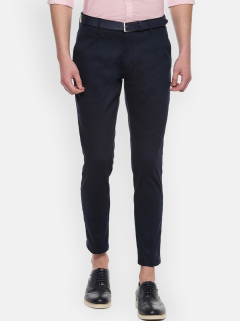 Louis Philippe Sport Men Navy Blue & Navy Blue Slim Fit Self Design Regular Trousers
Louis Philippe Sport Men Navy Blue & Navy Blue Slim Fit Self Design Regular Trousers