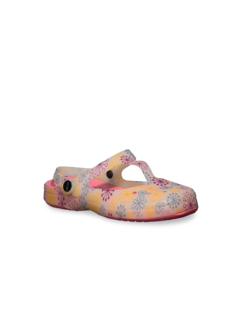 Khadims Women Pink Printed Open Toe Flats
