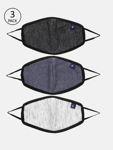 Breakbounce Unisex Pack of 3 Pcs Multicoloured Reusable 3-Ply Protective Outdoor Masks, White
Breakbounce Unisex Pack of 3 Pcs Multicoloured Reusable 3-Ply Protective Outdoor Masks, White