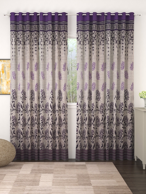 Story@home Set of 4 Beige & Purple Premium Jacquard 350GSM Room Darkening Eyelet Door Curtains
Story@home Set of 4 Beige & Purple Premium Jacquard 350GSM Room Darkening Eyelet Door Curtains