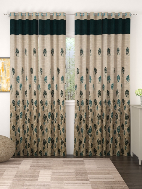 Story@home Set of 4 Beige & Green Premium Jacquard 350GSM Room Darkening Eyelet Door Curtains
Story@home Set of 4 Beige & Green Premium Jacquard 350GSM Room Darkening Eyelet Door Curtains