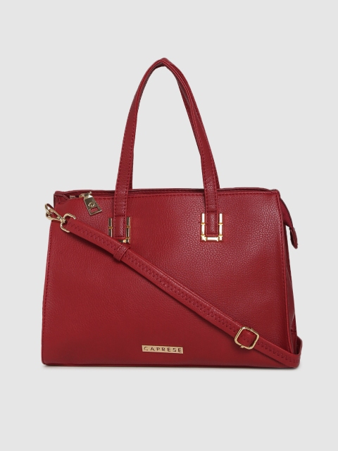 Caprese Women Red Solid Shoulder Bag