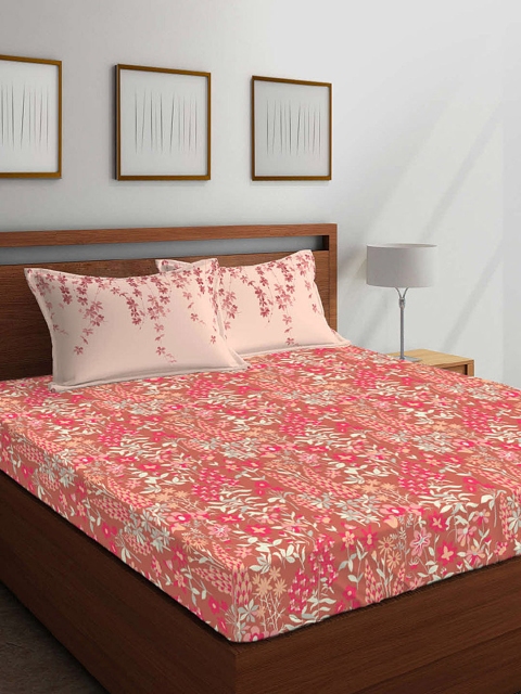 Boutique Living India Rust Red & Pink 144 TC Cotton 1 King Bedsheet with 2 Pillow Covers
Boutique Living India Rust Red & Pink 144 TC Cotton 1 King Bedsheet with 2 Pillow Covers