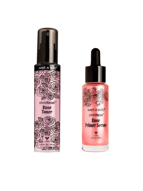 Wet n Wild Set of Limited Edition Photo Focus Rose Face Toner & Rose Primer Face Serum, Pink
Wet n Wild Set of Limited Edition Photo Focus Rose Face Toner & Rose Primer Face Serum, Pink