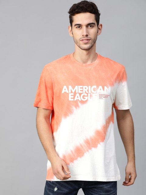 AMERICAN EAGLE OUTFITTERS Men Coral Orange & Write Dyed Standard Fit Round Neck T-shirt
AMERICAN EAGLE OUTFITTERS Men Coral Orange & Write Dyed Standard Fit Round Neck T-shirt