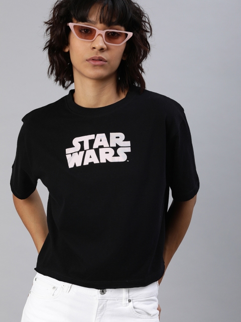 Kook N Keech Star Wars Women Black Boxy Printed Round Neck Cropped Pure Cotton T-shirt
Kook N Keech Star Wars Women Black Boxy Printed Round Neck Cropped Pure Cotton T-shirt