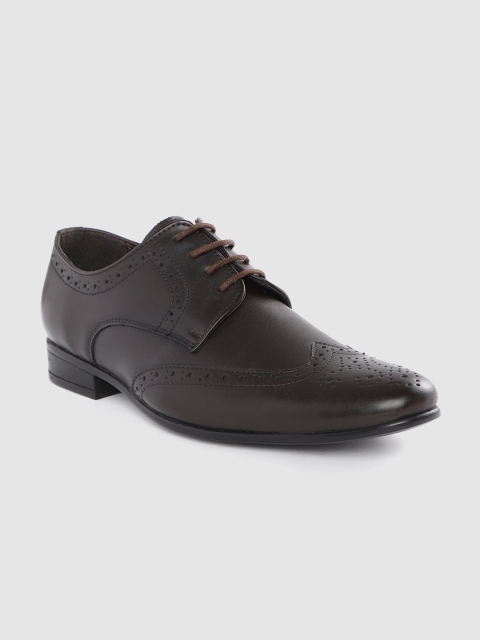 INVICTUS Men Coffee Brown Formal Brogues