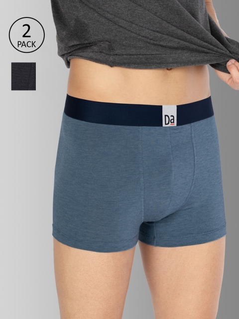 DaMENSCH Men DEO-SOFT Deodorizing Micro Modal Melange Trunks DAM-MEL-T-EB-CB-PACK-2-MIX, Blue
DaMENSCH Men DEO-SOFT Deodorizing Micro Modal Melange Trunks DAM-MEL-T-EB-CB-PACK-2-MIX, Blue