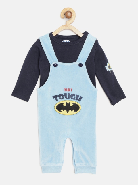 Moms Love Boys Blue & Yellow Solid T-shirt with Velvet Finish Superman Applique Dungarees
Moms Love Boys Blue & Yellow Solid T-shirt with Velvet Finish Superman Applique Dungarees