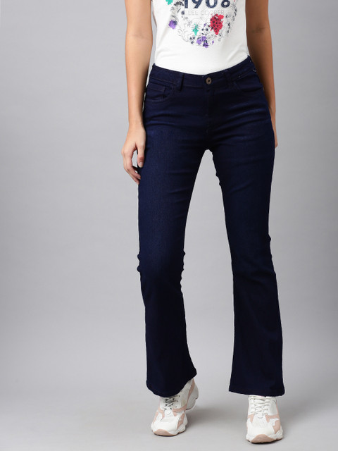 Provogue Women Blue Bootcut Mid-Rise Clean Look Stretchable Jeans 
Provogue Women Blue Bootcut Mid-Rise Clean Look Stretchable Jeans