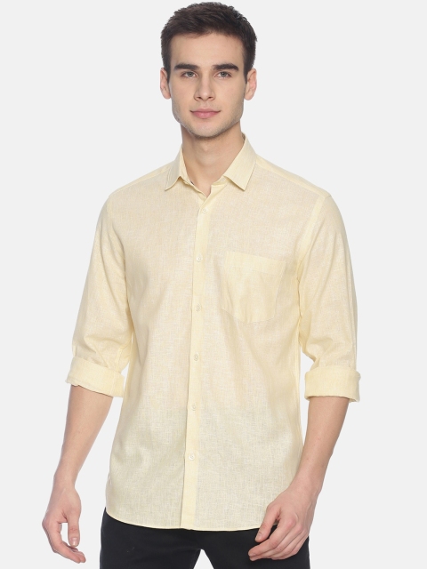 CAVALLO by Linen Club Men Cotton Linen Yellow Regular Fit Solid Sustainable Casual Shirt
CAVALLO by Linen Club Men Cotton Linen Yellow Regular Fit Solid Sustainable Casual Shirt