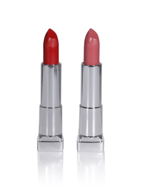 Maybelline New York Set of 2 Creamy Matte Lipsticks - Touch of Spice & Rich Ruby, Pink
Maybelline New York Set of 2 Creamy Matte Lipsticks - Touch of Spice & Rich Ruby, Pink