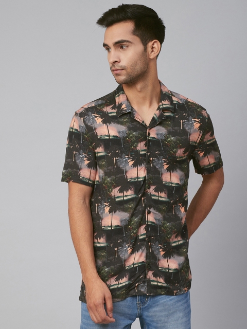 Marks & Spencer Men Black & Peach-Coloured Regular Fit Tropical Printed Casual Shirt
Marks & Spencer Men Black & Peach-Coloured Regular Fit Tropical Printed Casual Shirt