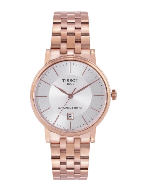 TISSOT Men Silver-Toned Carson Premium Powermatic 80 Automatic Watch T1224073303100
TISSOT Men Silver-Toned Carson Premium Powermatic 80 Automatic Watch T1224073303100