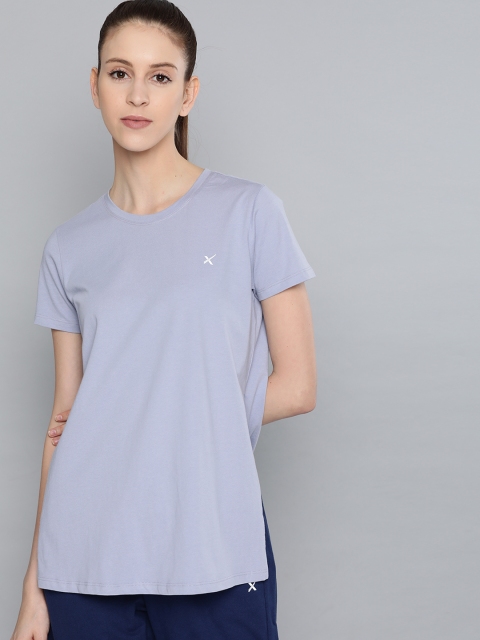 HRX by Hrithik Roshan Women Aleutian Solid Organic Cotton Bio-Wash Yoga T-shirt, Blue
HRX by Hrithik Roshan Women Aleutian Solid Organic Cotton Bio-Wash Yoga T-shirt, Blue