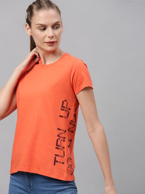 HRX by Hrithik Roshan Women Orange Typographic Bio-Wash Antimicrobial Lifestyle Pure Cotton T-shirt
HRX by Hrithik Roshan Women Orange Typographic Bio-Wash Antimicrobial Lifestyle Pure Cotton T-shirt