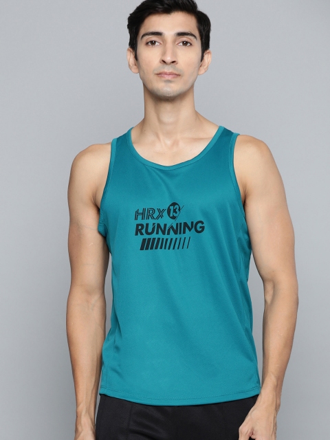 HRX by Hrithik Roshan Men Ocean Depths Solid Rapid-Dry Antimicrobial Running Tank, Teal
HRX by Hrithik Roshan Men Ocean Depths Solid Rapid-Dry Antimicrobial Running Tank, Teal