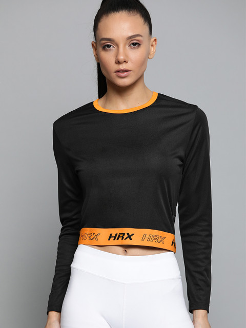 HRX by Hrithik Roshan Women Jet Black Solid Antimicrobial Rapid-Dry Training T-shirt
HRX by Hrithik Roshan Women Jet Black Solid Antimicrobial Rapid-Dry Training T-shirt