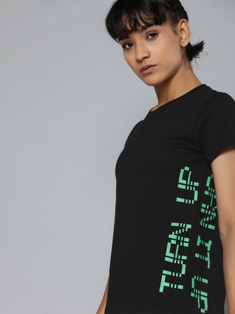 HRX by Hrithik Roshan Women Black Placement Print Bio-Wash Antimicrobial Lifestyle T-shirt
HRX by Hrithik Roshan Women Black Placement Print Bio-Wash Antimicrobial Lifestyle T-shirt
