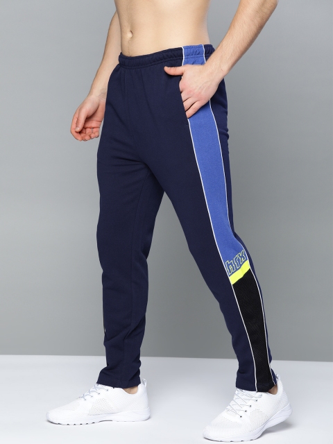 HRX by Hrithik Roshan Men Medieval Blue Colourblock Slim Fit Antimicrobial Track Pants
HRX by Hrithik Roshan Men Medieval Blue Colourblock Slim Fit Antimicrobial Track Pants