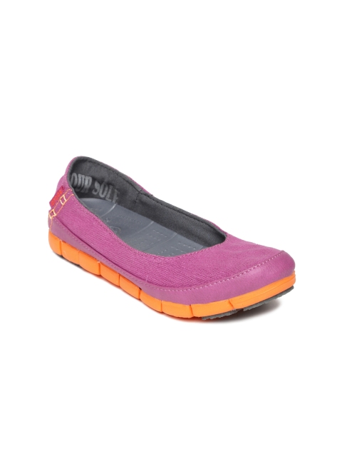 Crocs Women Magenta Flat Shoes