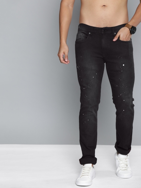 HERE&NOW Men Black Skinny Fit Mid-Rise Clean Look Paint Splattered Stretchable Jeans
HERE&NOW Men Black Skinny Fit Mid-Rise Clean Look Paint Splattered Stretchable Jeans
