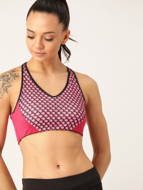 DressBerry Pink & Black Printed Non-Wired Lightly Padded Workout Bra DBAW20KBRA-SB-007-B
DressBerry Pink & Black Printed Non-Wired Lightly Padded Workout Bra DBAW20KBRA-SB-007-B