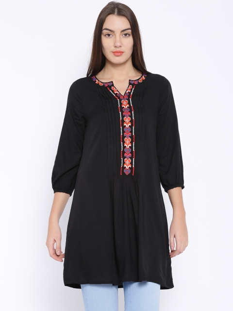Fusion Beats Black Kurta