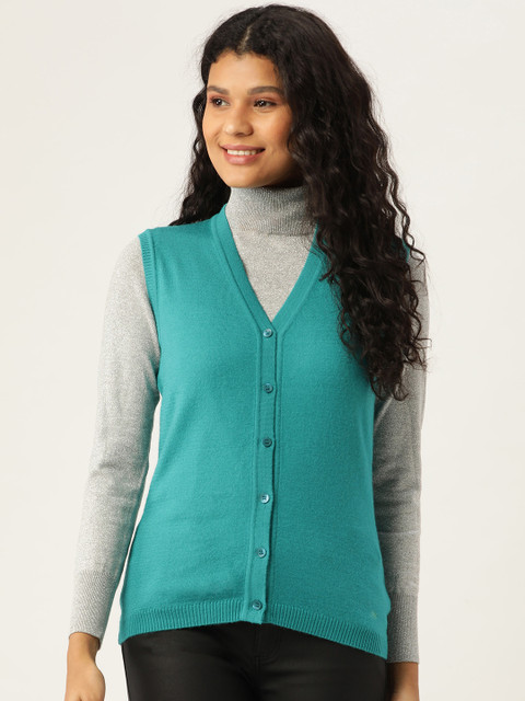 Monte Carlo Women Blue Solid Cardigan
Monte Carlo Women Blue Solid Cardigan