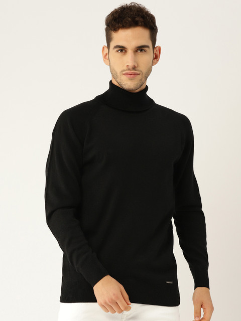 Monte Carlo Men Black Solid Pullover 
Monte Carlo Men Black Solid Pullover