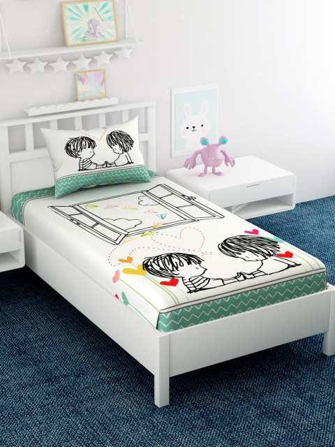EverHOME White Cartoon Characters 210 TC Cotton 1 Single Bedsheet with 1 Pillow Covers
EverHOME White Cartoon Characters 210 TC Cotton 1 Single Bedsheet with 1 Pillow Covers