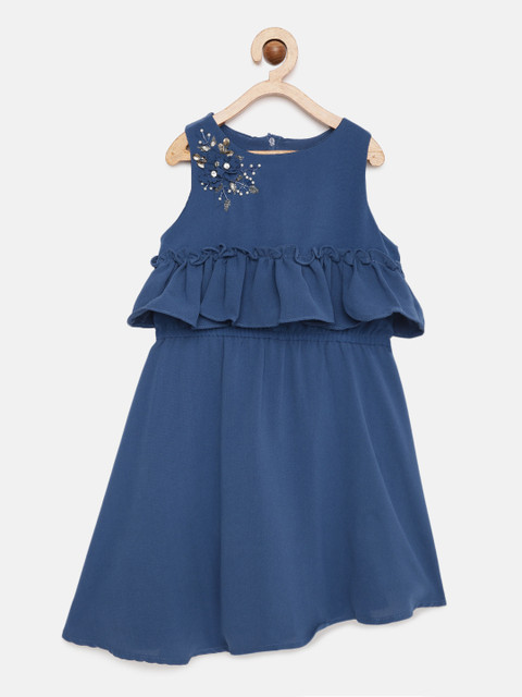Tiny Girl Blue Solid Fit & Flare Dress
Tiny Girl Blue Solid Fit & Flare Dress