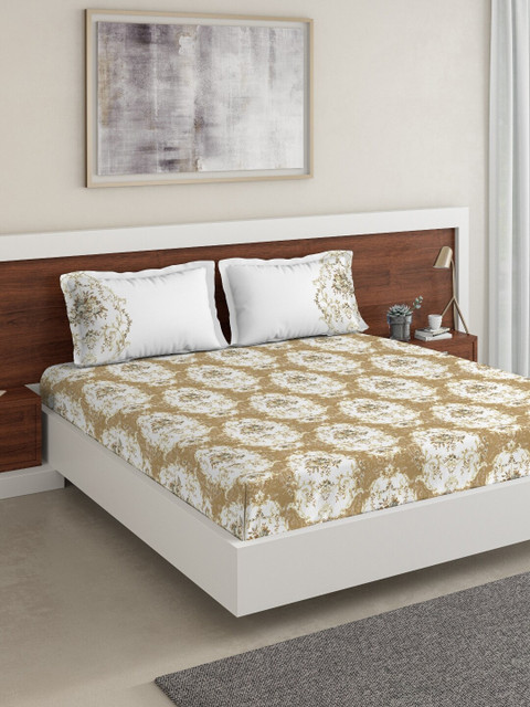 DDecor Brown & White Ethnic Motifs 150 TC Cotton 1 King Bedsheet with 2 Pillow Covers
DDecor Brown & White Ethnic Motifs 150 TC Cotton 1 King Bedsheet with 2 Pillow Covers