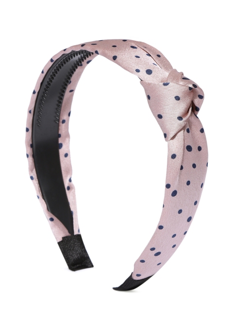 Blueberry Women Pink & Navy Blue Polka Dot Print Handcrafted Hairband With Knot Detail
Blueberry Women Pink & Navy Blue Polka Dot Print Handcrafted Hairband With Knot Detail